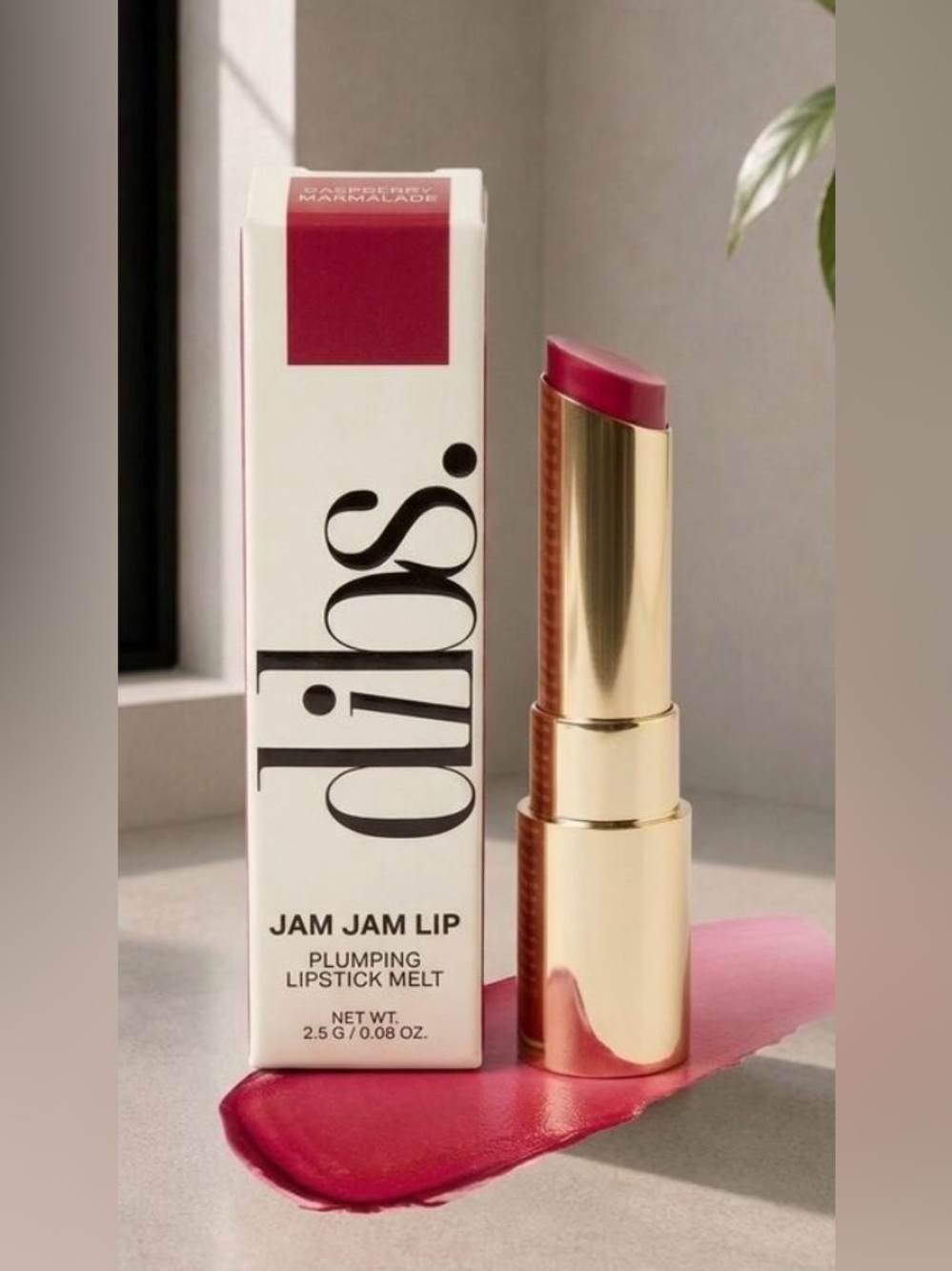 DIBS Beauty Jam Jam Lip Plumping Lipstick Melt Raspberry Marmalade NEW